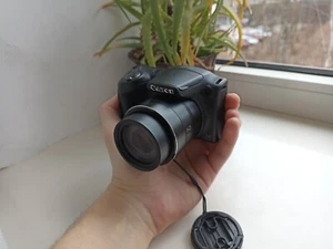 🔥Canon PowerShot SX400 IS Black 16.0MP digital compact camera🔥WORKing FULL set - Picture 1 of 7