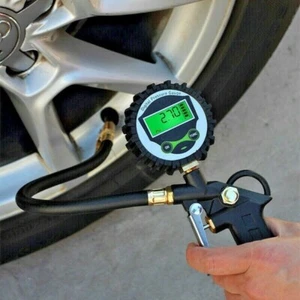 PISTOLA GONFIAGGIO CON MANOMETRO AD ARIA DIGITALE PER PNEUMATICI COMPRESSORE - Foto 1 di 4