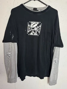 Vintage West Coast Choppers Long Sleeve T Shirt Paul Walker Biker Tee 90s Y2K XL - Picture 1 of 11
