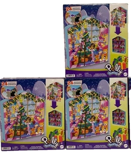 Mattel Polly Pocket Advent Calendar 2024 Gingerbread House Playset 24 Surprises - Picture 1 of 1
