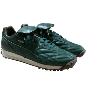 PUMA Shoes Womens 11 Green Avanti VL x Fenty Dark Myrtle Leather Sneakers NEW - Picture 1 of 12