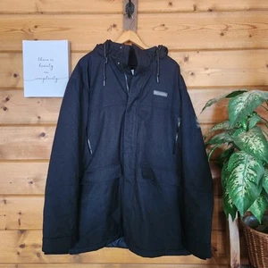 Columbia Boundary Bay Parka Giacca Zip Cappuccio Impermeabile Cappotto Escursionismo Taglie Forti XXL - Foto 1 di 9
