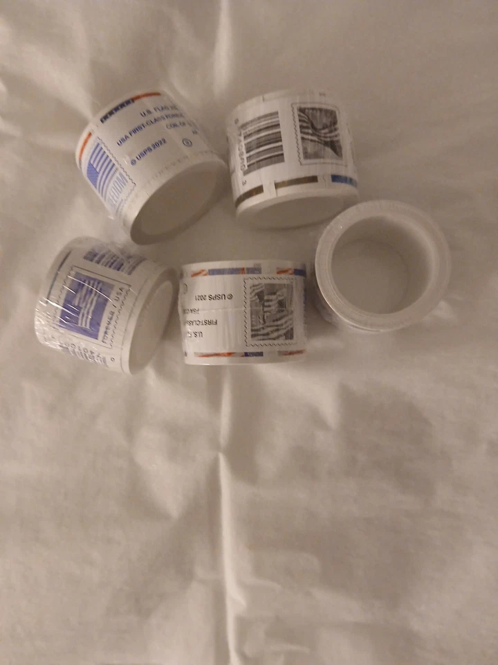  5 rollos de 100 estampillas postales de Estados Unidos ¡Envío gratuito! -500 piezas - ¡Descuento múltiple! Foto 1 de 1