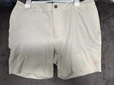 Pantalones cortos para hombre Margaritaville 34” cintura 7” entrepierna plata abedul/bronceado UPF 30 secado rápido Foto 1 de 3