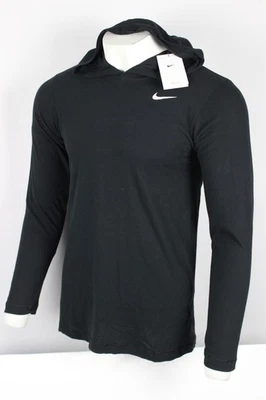 Camiseta con capucha negra de manga larga Nike Dri Fit para hombre CJ1696 010 Foto 1 de 4