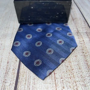 Brooks Brothers “346” Pure Silk Tie -blue and red ~ Made in USA - Picture 1 of 2