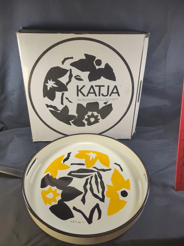 Bandeja de servir retro 13,5" diseño de casa Katja vintage para Gailstyn-Sutton Towle Co Foto 1 de 4