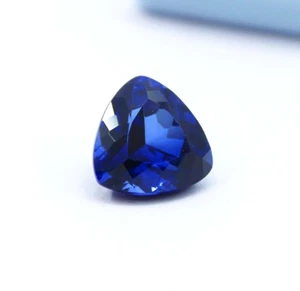 7.80 Ct Ceylon Blue Sapphire Trillion Cut Certified Natural Gem for Ring Pendant - Picture 1 of 9