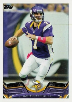 2013 Topps Football #328 Christian Ponder Minnesota Vikings - Image 1 of 2