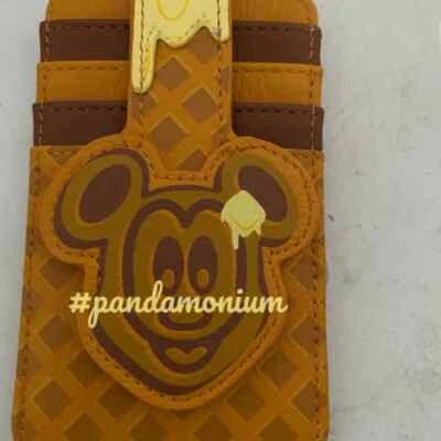 Loungefly Disney Mickey Mouse Waffle Cardholder - Photo 1/2