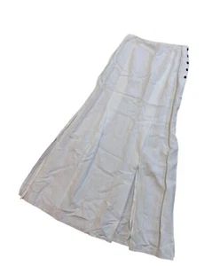KALLMEYER Linen Mix Maxi Skirt Size 4 Long Flared L'APPARTEMENT White - Picture 1 of 5