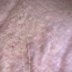 14k Gold 3 Piece Real White Pearl Set Earings Necklace Bracelet - Picture 1 of 5