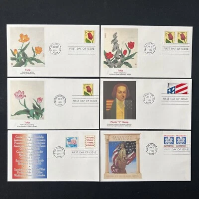 2517-22 F Series Stamps (Lot of 6) FDC Fleetwood Jan 22 1991 Washington DC - Image 1 of 4