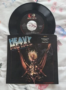 HEAVY METAL DEVO WORKING IN THE COAL MINE b/w PLANET EARTH 45 RPM 7" RECORD - Picture 1 of 5