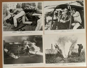 Lote de 4 fotos originales de la película The Cobra Dana Andrews Peter Martell 1968 - Imagen 1 de 5