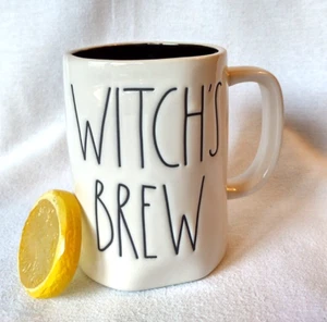 RAE DUNN Mug WITCH'S BREW Artisan Collection/MAGENTA Black Interior 4.5" - Picture 1 of 5