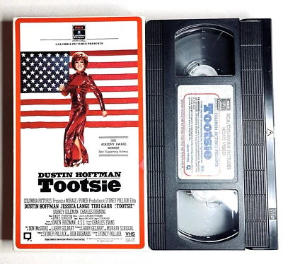 Tootsie (VHS, 1990) Dustin Hoffman, Jessica Lange, Teri Garr, SydneyPollack - Image 1 of 4