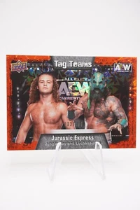 2022 Upper Deck AEW Jurassic Express Tag Teams Red Pyro #87 /299 - Bild 1 von 2