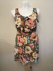 Pinky Womens Summer Casual Sleeveless Floral Print Dress Size L
