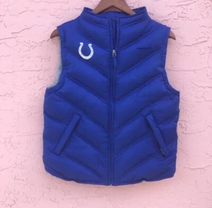 Reebok Indianapolis Colts Blue Down Filled Puffer Vest - Picture 1 of 6