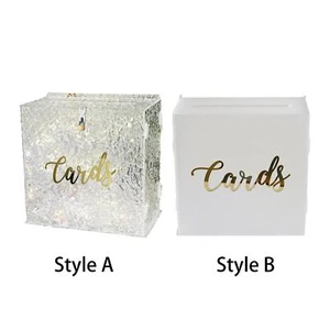 Hochzeit Umschlag Box Elegant Acryl Kartenbox für Party Geburtstag Hochzeit - Bild 1 von 16