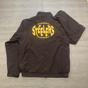 Steelers Walter Hagen Jacket Golf Hydro Halt 3-1 Vest Black Mens Large Wind NFL - Picture 1 of 12