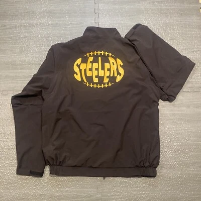 Steelers Walter Hagen Jacket Golf Hydro Halt 3-1 Vest Black Mens Large Wind NFL - Image 1 of 4