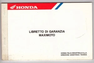 Warranty Booklet Maximoto HONDA 80s - Picture 1 of 1