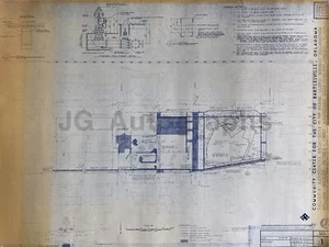 Frank Lloyd Wright - Oklahoma Community Center - Original Working Whiteprint - Picture 1 of 4
