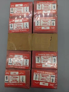 PEC 1000ct 3/4 #6 plattiert Pan Head Schlitz Stahl Blechschrauben Made in Japan - Bild 1 von 6