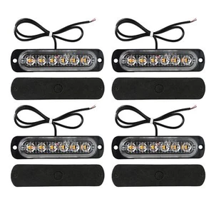 Feu de Freinage Stroboscopique 12-14V Girophare Led Vehicule Orange Balise Cl... - Afbeelding 1 van 7