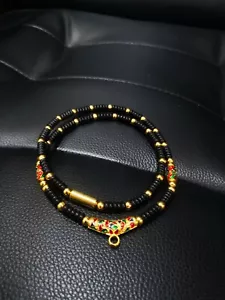 Kala Necklace 24k gold laser 26 inch forThai buddha amulet phra somdej pendant. - Picture 1 of 7