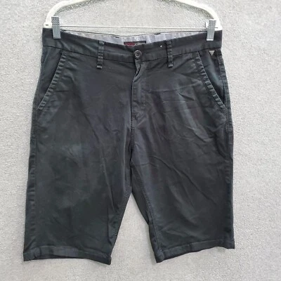 Guess Men Shorts 32 Black Chino Slash Pockets Preppy - Image 1 of 4