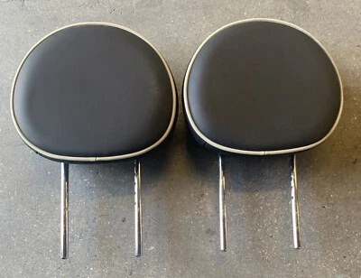 07-13 Mini COOPER S Front Left & Right Seat Headrest Black Leather w Tan Trim - Image 1 of 2