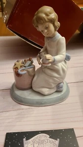 Vintage Lladro Figurine "Ringing In The Season" #6671 w/Box Retired So Precious - Picture 1 of 12