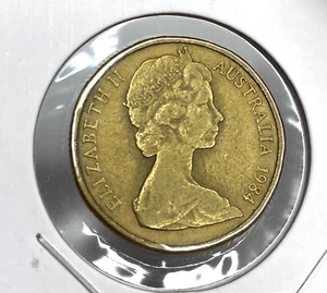 World Coin 1984 Australia $1 Dollar Aluminum-Bronze KM#77 - Picture 1 of 3