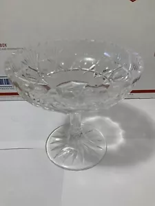 Vintage Cut Crystal Footed Open Candy Dish - Picture 1 of 5