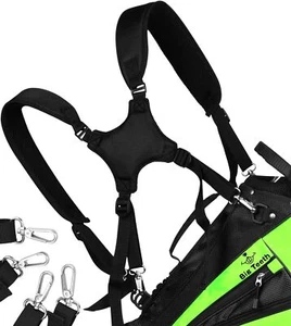 Adjustable Padded Golf Bag Strap Double Shoulder Replacement Carry Strap - Picture 1 of 8