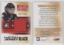 2010-11 ITG Between the Pipes Game-Used Black Jersey /120 Mark Visentin #M-40