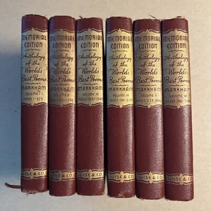 Anthology of the World's Best Poems 1955 | 6 Volume Set | Markham | VERY GOOD - Picture 1 of 24