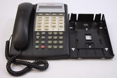 Avaya 18D Black Business Telephone With Stand & Handset Used 18D-003 - Image 1 of 2