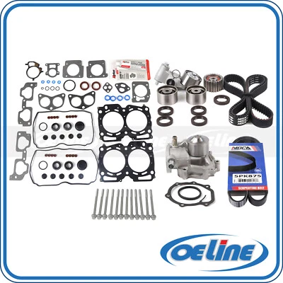 Head Gasket Bolts Timing Belt Kit Water Pump for 02-05 Subaru Forester 2.5L - Image 1 of 4
