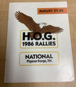 1986 Harley-Davidson H.O.G. Rallies program signed by Willie G, Vaugnn Beals - Picture 1 of 7