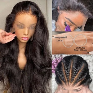 Silk Top Full Lace Human Hair Wig Body Wave Pre Plucked Silk Base Full Lace Wig - Picture 1 of 12