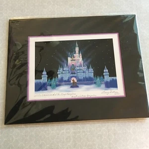 LARRY DOTSON 'Winter Wonderland At Magic Kingdom' 8x10” DISNEY Print INSCRIBED - Picture 1 of 8