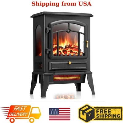 ZAFRO Electric Fireplace, 5100 BTU Adjustable Fast Heating Electric Fireplace - Image 1 of 4