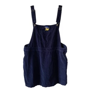 Hot Topic Coraline Plus Size Blue Corduroy Overall Dress Embroidery 3X - Picture 1 of 11