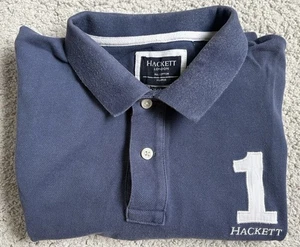 Blue Hackett Number 1 Men’s Polo Shirt XL - Picture 1 of 4