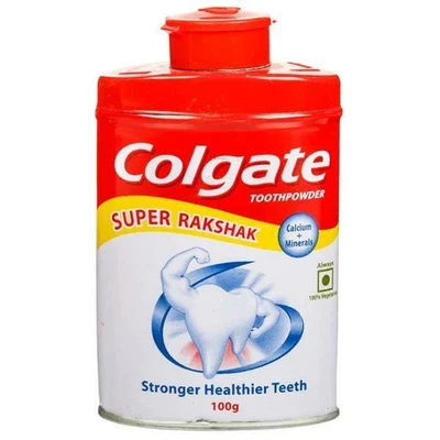 COLGATE TOOTH POWDER 50 GM SUPER TEETH RAKSHAK FROM INDIA - Image 1 of 3