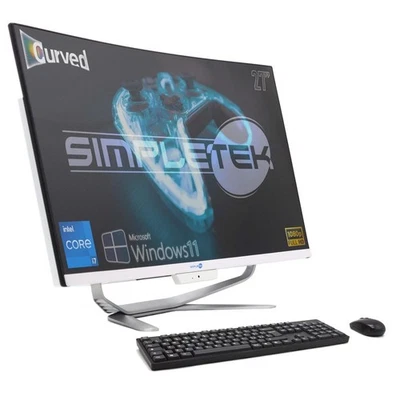 AIO ALL IN ONE I7 16GB 2TB SSD 27" FHD CURV WINDOWS 11 PC FESTRECHNER - Bild 1 von 4